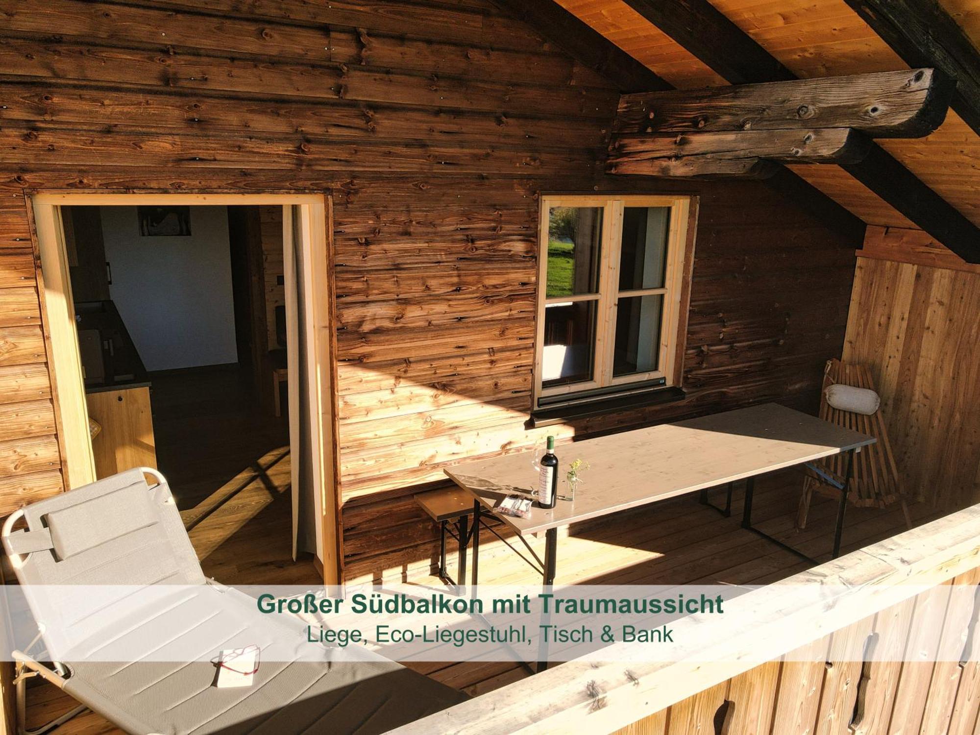 Chalet - Ferienwohnungen - Biohof Stoeger - Panoramasuedbalkon - Grandiose Aussicht Auf See, Berge Und Schloss Neuschwanstein Rieden Buitenkant foto