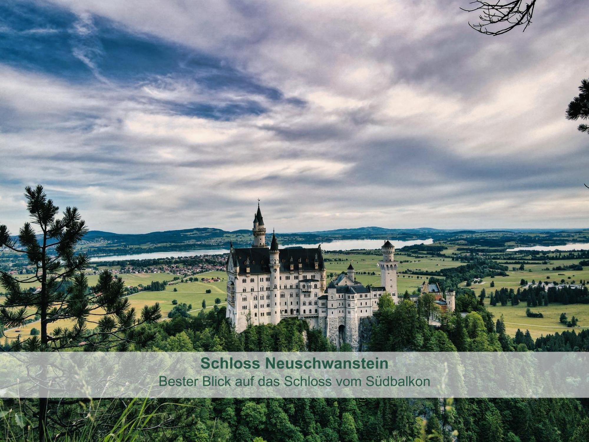 Chalet - Ferienwohnungen - Biohof Stoeger - Panoramasuedbalkon - Grandiose Aussicht Auf See, Berge Und Schloss Neuschwanstein Rieden Buitenkant foto