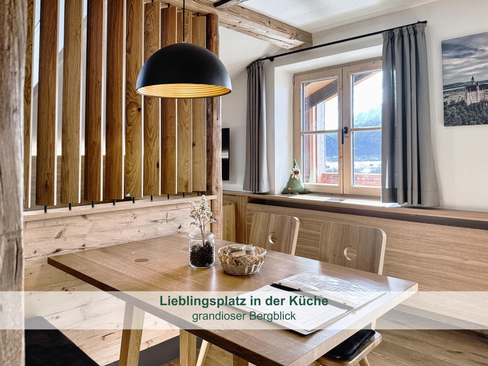 Chalet - Ferienwohnungen - Biohof Stoeger - Panoramasuedbalkon - Grandiose Aussicht Auf See, Berge Und Schloss Neuschwanstein Rieden Buitenkant foto